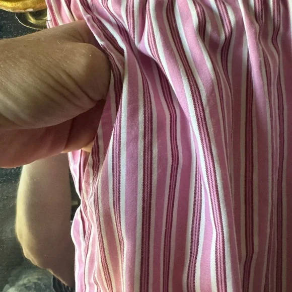 Pink Striped Pants with bows - Picture 2 of 6